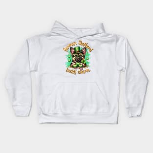 Charming Pup: German Shepherd St. Paddy's Delight Kids Hoodie